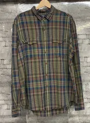 POLORALPH LAUREN ポロ ラルフローレン 長袖シャツ リネンシルク混合 マルチカラーシャツ サイズXL  