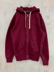 POLO RALPH LAUREN ポロ ラルフローレン ワンポイント 刺繍ポニー ジップアップ パーカー sizeS/ワインレッド ■■ メンズ