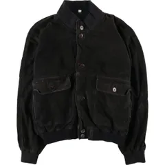 古着 バルスタージャケット スエードレザーブルゾン メンズL相当/eaa607986