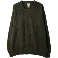 古着 90~00年代 エルエルビーン L.L.Bean リブ編み コットンニットセーター メンズL相当 ヴィンテージ/eaa608722