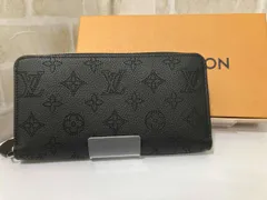 美品 LOUIS VUITTON モノグラム マヒナ ジッピーウォレット 黒 長財布 ルイ・ヴィトン