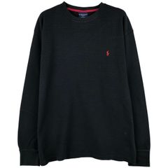 POLO RALPH LAUREN ワッフル サーマル 赤ポニー 刺繍ロゴ XL - メルカリ