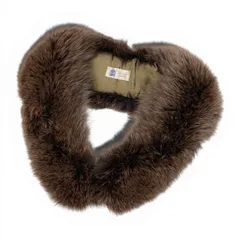 a21【美品】 SAGA FOX サガフォックス ティペット マフラー フォックスファー Fox Fur レディース 女性用 ブラウン 茶系 最高級本毛皮u02t