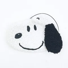 スヌーピー ダイカットフェイスポーチ ブラック SNOOPY