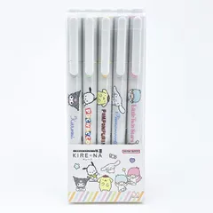 サンリオ KIRE-NA(キレーナ) 蛍光ペン 5色セット(ペールカラー) 文具 日本製 Sanrio