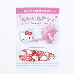 サンリオ ハローキティ おしゃれセット (ヘアゴム＆ヘアクリップ) 日本製 Sanrio