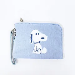 スヌーピー デイリーパスケース ぬいぐるみ ブルー 定期入れ SNOOPY