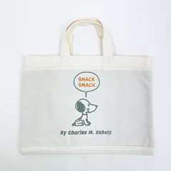 スヌーピー ミニレッスントートバッグ ホワイト SNOOPY