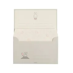 ミッフィー miffy レターセット グレー 文具 日本製