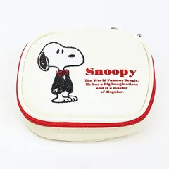 スヌーピー アクセサリーケース アップリケ SNOOPY
