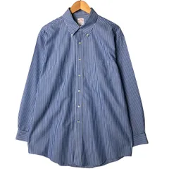 古着 ブルックスブラザーズ Brooks Brothers 346 長袖 ボタンダウンストライプシャツ メンズXL相当/eaa585231
