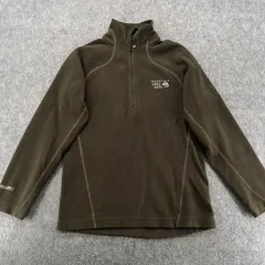 マウンテンハードウェア ポーラテック フリース 쿼터 ジップアップ プルオーバー ブラウン