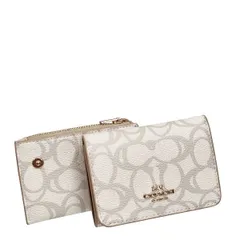コーチ 財布 レディース COACH カードケース スケッチ シグネチャー カード ホルダー ウォレット CBO80 IMIVO アイボリー