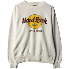 古着 90年代 Hard Rock Cafe ハードロックカフェ アドバタイジング スウェットシャツ トレーナー USA製 メンズS相当/eaa584155