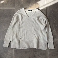 UNITED ARROWS green label relaxing フォックス混 Vネックニット ベージュ