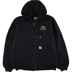 古着 カーハート Carhartt アクティブジャケット ダックフルジップパーカー USA製 メンズXL相当/eaa582246