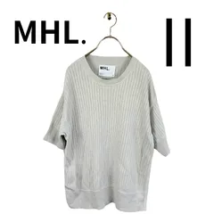 【MHL.】半袖リブニット コットン×麻 サイズⅡ