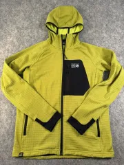 マウンテンハードウェア メンズ ポーラテック パワー グリッド フーディー ジップアップ ムーン モス ヘザー