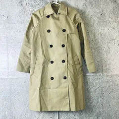GU ジーユー レディース ダブルブレスト トレンチコート ベージュ サイズS ◇〇