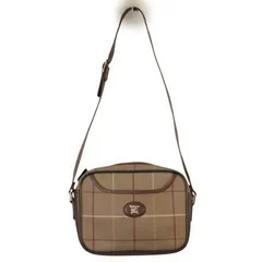 【廃盤】Burberry バーバリー ノバチェック ショルダーバッグ カメラバッグ 斜め掛け クロスボディ ホースロゴ 90s 玉虫色 旅行 お出かけ