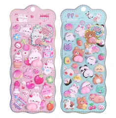 ぷにぷにシール 2枚セット 新品 韓国 人気 おしり もちもちシール ぷっくり