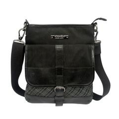 極美品】バーバリー ブラックレーベル ウール ショルダーバッグ グレー 