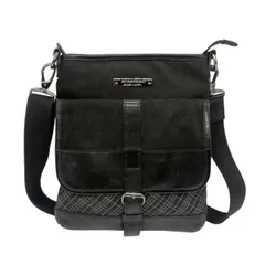 ♪3799 バーバリー ブラックレーベル ショルダーバッグ D1141-510-09 レザー ブラック 中古 BURBERRY BLACK LABEL