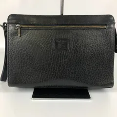 美品 バーバリー クラッチバッグ ノバチェック レザー ブラック