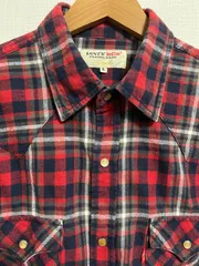 リーバイス ウエスタンシャツ XL 綿100% レッド×ブラック×ホワイト 日本企画