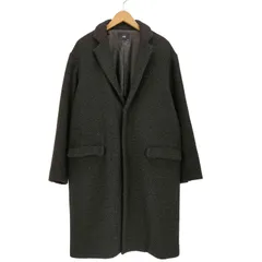 ハレ HARE 尾州 ウール ヘリンボーン ツイード チェスター コート メンズ JPN：M のサムネイル