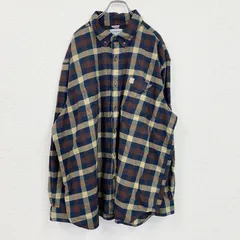 古着 used　Carhartt　カーハート　長袖ネルシャツ　ボタンダウンシャツ　ベージュ　3XLサイズ