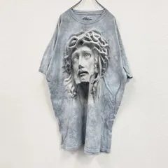 古着 used　THE MOUNTAIN　ザマウンテン　半袖プリントTシャツ　タイダイ　ブルー　3XLサイズ