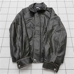 ◇ Θ ウィム WYM WYjk1124 フェイクレザー ジャケット ブラック系 メンズ Lサイズ E  【1512220057775】