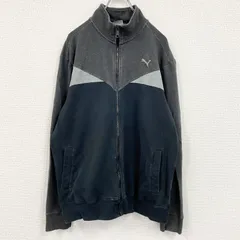 古着 used　PUMA　プーマ　フルジップスウェット　トラックジャケット/ジャージ　黒　ブラック　XLサイズ