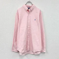 古着 used　Ralph Lauren　ラルフローレン　ボタンダウンシャツ　ピンク　XLサイズ