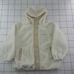 ◇ ⊇ ジャバ JaVa ボアフリースフードジャケット アイボリー M メンズ E  【1512220058499】