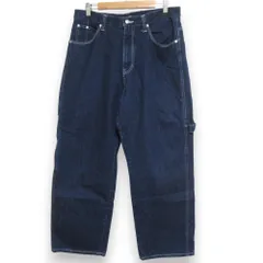 美品 24SS XLARGE エクストララージ ペインターデニムパンツ ジーンズ 101241031011 34インチ インディゴブルー メンズ 古着 中古 USED
