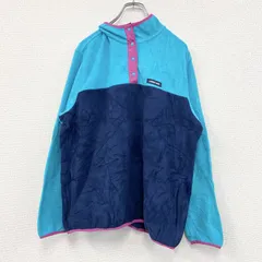 古着 used　LAND’S END　ランズエンド　フリースジャケット/ボアジャケット　ブルー　青　XL