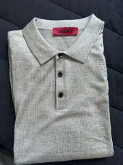 ポロ ニットシャツ ベージュ M