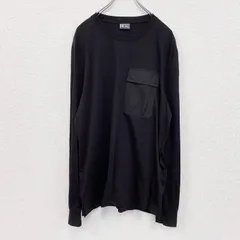 古着 used　DIESEL　ディーゼル　長袖Tシャツ/ロンT　ポケット付き　黒　ブラック　XLサイズ