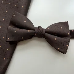 ②-4 蝶ネクタイ　ポケットチーフ2点セット