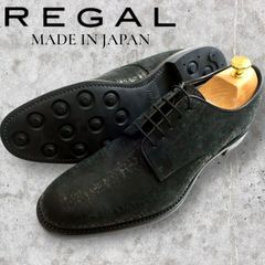 極美品 リーガル×nonnative スエードウイングチップ ブラック 24.5