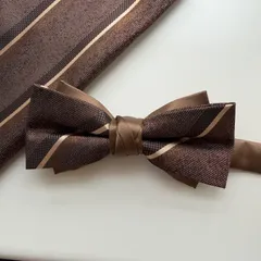 ②-7 蝶ネクタイ　ポケットチーフ2点セット