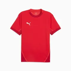 【新品】puma（プーマ）メンズ ゲームシャツ ティーシャツ サッカー チームファイナル 半袖 シャツ スリムフィット クルーネック　プーマレッド　706359-01