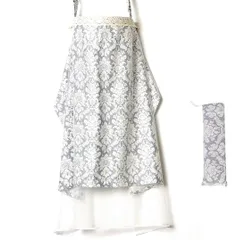 新品 MOMSMENU 授乳ケープ ワイヤー入り ナーシングカバー 2in1 多機能 ベビーカー 蚊よけ メッシュ カバー 綿100% 収納袋