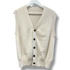 SLOBE IENA スローブイエナ 総針Vネックニットベスト 2025AW 定価¥11.000 ニット フロントボタン シンプル ベージュ系 レディース 通年 ゴーゴー古着久喜倉庫店 草3073