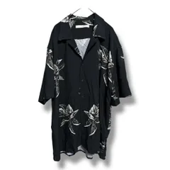 I'M BRIAN アイムブライアン イタリア製 オープンカラー 開襟 半袖 シャツ 花柄 フラワープリント 参考価格20900円 トップス メンズ サイズL ブラック 夏 久喜倉庫店 36 No.K 1264Y