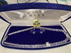 英雅堂 白水晶 ネックレス イヤリング セット 宝石＆水晶の百科事典 パワーストーン