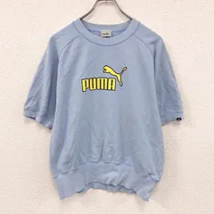 古着 used　PUMA　プーマ　半袖スウェット/トレーナー　水色　ライトブルー　Lサイズ