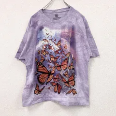 古着 used　THE MOUNTAIN　ザマウンテン　半袖プリントTシャツ　タイダイ　紫　パープル　Lサイズ